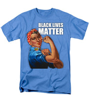 Black Lives Matter T-Shirt Rosie The Riveter 2 - Men's T-Shirt  (Regular Fit)