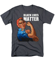 Black Lives Matter T-Shirt Rosie The Riveter 2 - Men's T-Shirt  (Regular Fit)