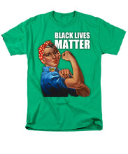 Black Lives Matter T-Shirt Rosie The Riveter 2 - Men's T-Shirt  (Regular Fit)