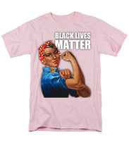 Black Lives Matter T-Shirt Rosie The Riveter 2 - Men's T-Shirt  (Regular Fit)