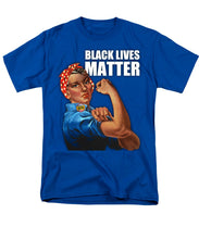 Black Lives Matter T-Shirt Rosie The Riveter 2 - Men's T-Shirt  (Regular Fit)