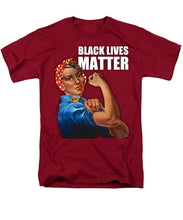 Black Lives Matter T-Shirt Rosie The Riveter 2 - Men's T-Shirt  (Regular Fit)