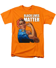 Black Lives Matter T-Shirt Rosie The Riveter 2 - Men's T-Shirt  (Regular Fit)