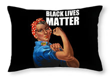 Black Lives Matter T-Shirt Rosie The Riveter 2 - Throw Pillow