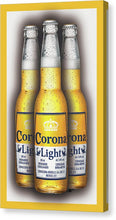 Corona Light Bottles Painting Collectable - Canvas Print