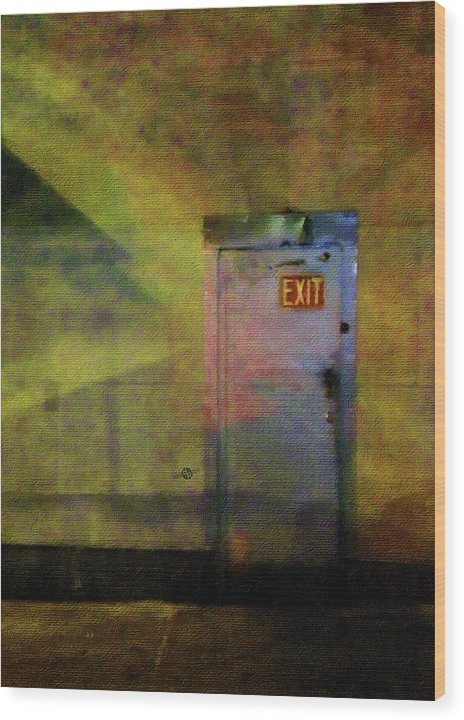 Exit 1 - Wood Print