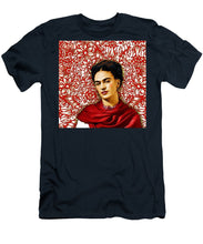 Frida Kahlo 2 - Men's T-Shirt (Athletic Fit) Men's T-Shirt (Athletic Fit) Pixels Navy Small 