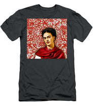 Frida Kahlo 2 - Men's T-Shirt (Athletic Fit) Men's T-Shirt (Athletic Fit) Pixels Charcoal Small 