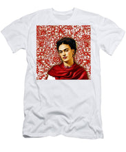 Frida Kahlo 2 - Men's T-Shirt (Athletic Fit) Men's T-Shirt (Athletic Fit) Pixels White Small 