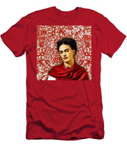 Frida Kahlo 2 - Men's T-Shirt (Athletic Fit) Men's T-Shirt (Athletic Fit) Pixels Red Small 