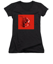 Hovering Paint - Women's V-Neck (Athletic Fit)