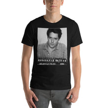 Painting of Hugh Grant Mug Shot 1995 Black And White Mugshot Short-Sleeve Unisex T-Shirt