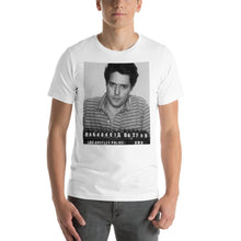 Painting of Hugh Grant Mug Shot 1995 Black And White Mugshot Short-Sleeve Unisex T-Shirt