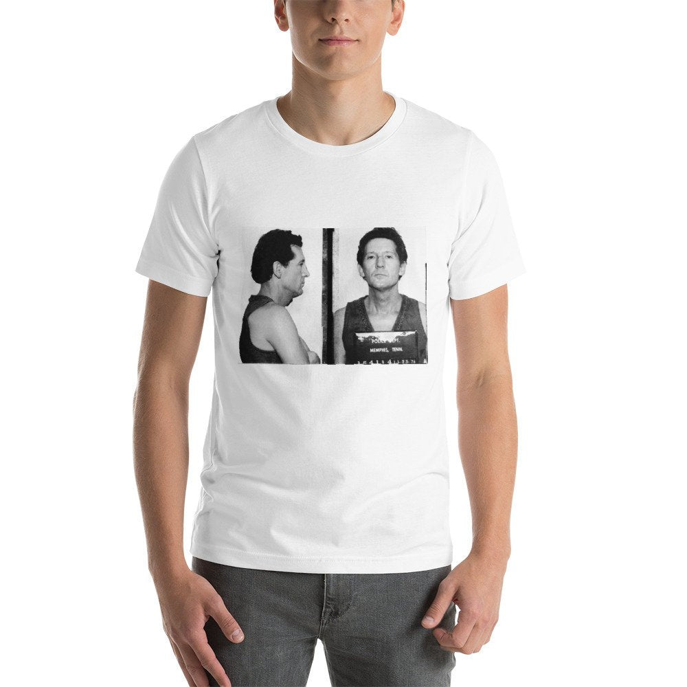 Jerry Lee Lewis Mug Shot Horizontal Mugshot Short-Sleeve Unisex T-Shirt