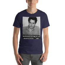 Painting of Hugh Grant Mug Shot 1995 Black And White Mugshot Short-Sleeve Unisex T-Shirt