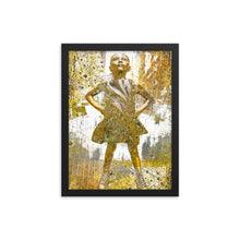 Rise Fearless Girl Framed poster