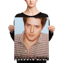 Painting of Hugh Grant Mug Shot 1995 Black Color Mugshot Canvas