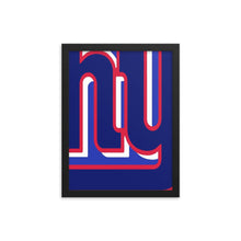 Giants N and Y for New York City Framed poster