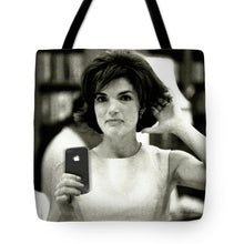 Jacky Kennedy Takes A Selfie Small Version - Tote Bag