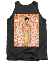 Japanese Woman Rise Dressing - Tank Top Tank Top Pixels Charcoal Small 