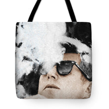 John F Kennedy Cigar And Sunglasses 2 Large - Tote Bag Tote Bag Pixels 18" x 18"  