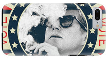 John F Kennedy Cigar And Sunglasses Campaign Poster - Phone Case