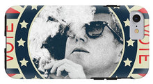 John F Kennedy Cigar And Sunglasses Campaign Poster - Phone Case