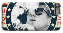 John F Kennedy Cigar And Sunglasses Campaign Poster - Phone Case