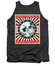 John F Kennedy Cigar And Sunglasses Campaign Poster - Tank Top