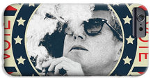 John F Kennedy Cigar And Sunglasses Campaign Poster - Phone Case