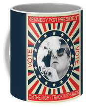 John F Kennedy Cigar And Sunglasses Campaign Poster - Mug