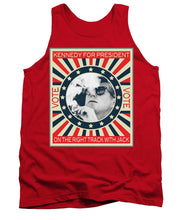 John F Kennedy Cigar And Sunglasses Campaign Poster - Tank Top