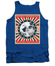 John F Kennedy Cigar And Sunglasses Campaign Poster - Tank Top