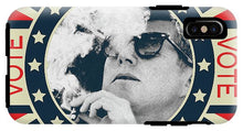 John F Kennedy Cigar And Sunglasses Campaign Poster - Phone Case