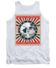 John F Kennedy Cigar And Sunglasses Campaign Poster - Tank Top