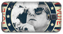 John F Kennedy Cigar And Sunglasses Campaign Poster - Phone Case