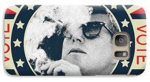 John F Kennedy Cigar And Sunglasses Campaign Poster - Phone Case