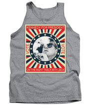 John F Kennedy Cigar And Sunglasses Campaign Poster - Tank Top