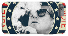 John F Kennedy Cigar And Sunglasses Campaign Poster - Phone Case