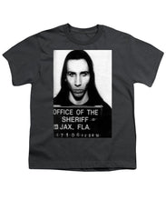 Marilyn Manson Mug Shot Vertical - Youth T-Shirt