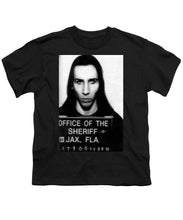 Marilyn Manson Mug Shot Vertical - Youth T-Shirt