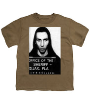 Marilyn Manson Mug Shot Vertical - Youth T-Shirt