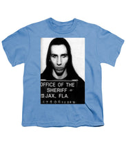 Marilyn Manson Mug Shot Vertical - Youth T-Shirt