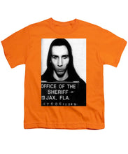 Marilyn Manson Mug Shot Vertical - Youth T-Shirt