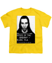 Marilyn Manson Mug Shot Vertical - Youth T-Shirt