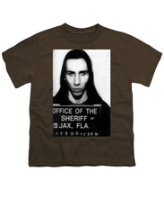 Marilyn Manson Mug Shot Vertical - Youth T-Shirt