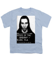 Marilyn Manson Mug Shot Vertical - Youth T-Shirt