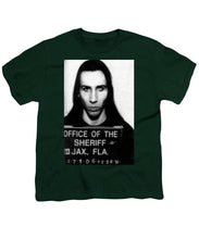 Marilyn Manson Mug Shot Vertical - Youth T-Shirt