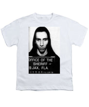 Marilyn Manson Mug Shot Vertical - Youth T-Shirt