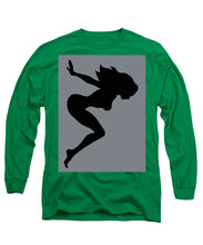 Our Bodies Our Way Future Is Female Feminist Statement Mudflap Girl Diving - Long Sleeve T-Shirt Long Sleeve T-Shirt Pixels Kelly Green Small 